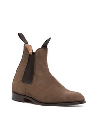 braune Chelsea Boots aus Wildleder von Tricker's