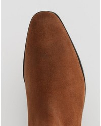 braune Chelsea Boots aus Wildleder von Paul Smith