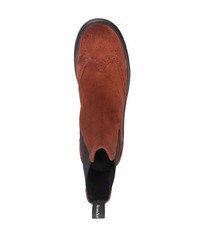 braune Chelsea Boots aus Wildleder von Alexander McQueen