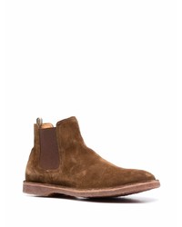 braune Chelsea Boots aus Wildleder von Officine Creative