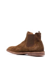 braune Chelsea Boots aus Wildleder von Officine Creative