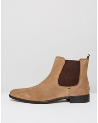 braune Chelsea Boots aus Wildleder von Dune