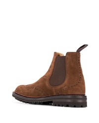 braune Chelsea Boots aus Wildleder von Church's