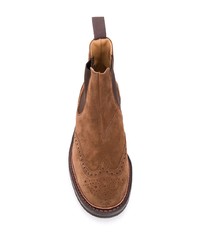 braune Chelsea Boots aus Wildleder von Church's