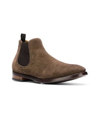 braune Chelsea Boots aus Wildleder von Officine Creative