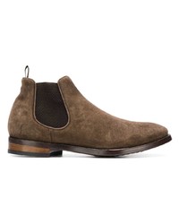 braune Chelsea Boots aus Wildleder von Officine Creative