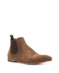 braune Chelsea Boots aus Wildleder von Officine Creative