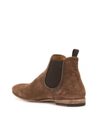 braune Chelsea Boots aus Wildleder von Officine Creative