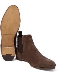 braune Chelsea Boots aus Wildleder von Officine Creative