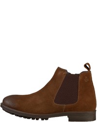 braune Chelsea Boots aus Wildleder von s.Oliver