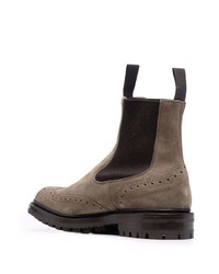 braune Chelsea Boots aus Wildleder von Tricker's