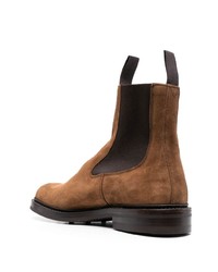 braune Chelsea Boots aus Wildleder von Tricker's