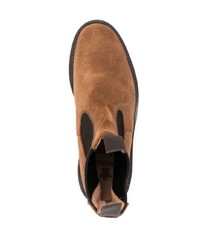 braune Chelsea Boots aus Wildleder von Tricker's