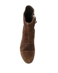 braune Chelsea Boots aus Wildleder von Premiata