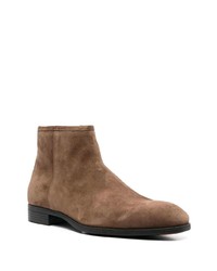 braune Chelsea Boots aus Wildleder von Santoni