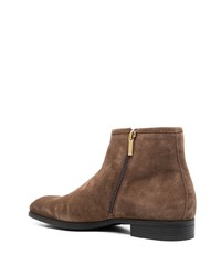 braune Chelsea Boots aus Wildleder von Santoni