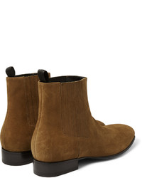 braune Chelsea Boots aus Wildleder von Balenciaga