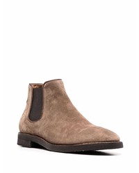 braune Chelsea Boots aus Wildleder von Alberto Fasciani