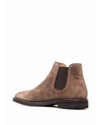 braune Chelsea Boots aus Wildleder von Alberto Fasciani