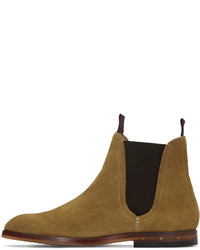 braune Chelsea Boots aus Wildleder von H By Hudson