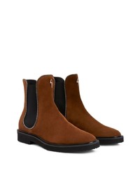 braune Chelsea Boots aus Wildleder von Giuseppe Zanotti