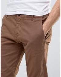 braune Chinohose von Selected