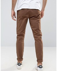 braune Chinohose von Selected