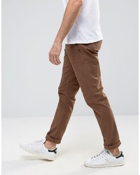 braune Chinohose von Selected