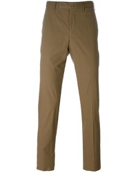 braune Chinohose von Incotex