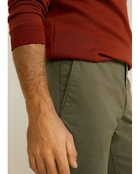 braune Chinohose von Mango Man