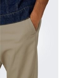 braune Chinohose von ONLY & SONS