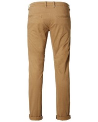 braune Chinohose von Selected Homme