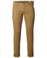 braune Chinohose von Selected Homme