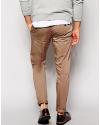 braune Chinohose von Selected