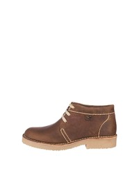 braune Chukka-Stiefel aus Leder von camel active