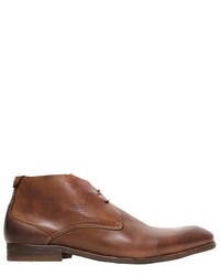 braune Chukka-Stiefel aus Leder von Hudson London