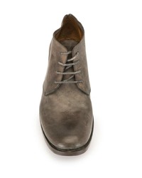 braune Chukka-Stiefel aus Leder von A Diciannoveventitre