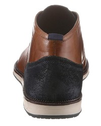 braune Chukka-Stiefel aus Leder von PETROLIO