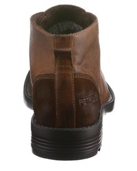 braune Chukka-Stiefel aus Leder von PETROLIO