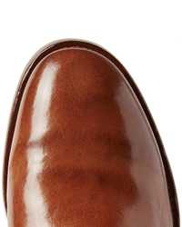 braune Chukka-Stiefel aus Leder von Officine Creative