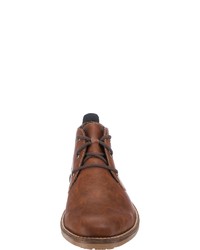 braune Chukka-Stiefel aus Leder von Rieker