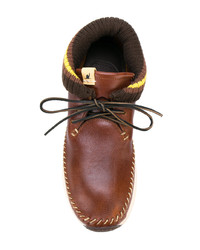 braune Chukka-Stiefel aus Leder von VISVIM