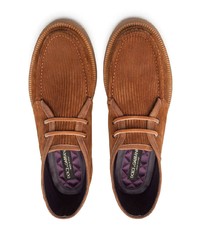 braune Chukka-Stiefel aus Segeltuch von Dolce & Gabbana