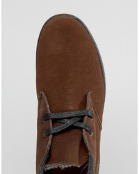 braune Chukka-Stiefel aus Wildleder von Bellfield