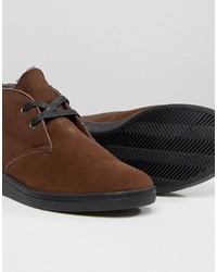 braune Chukka-Stiefel aus Wildleder von Bellfield