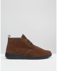 braune Chukka-Stiefel aus Wildleder von Bellfield