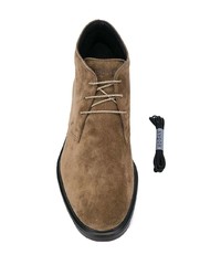 braune Chukka-Stiefel aus Wildleder von Hogan
