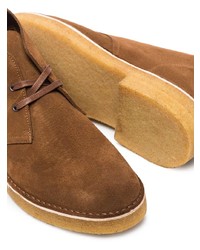 braune Chukka-Stiefel aus Wildleder von Clarks Originals