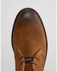 braune Chukka-Stiefel aus Wildleder von Asos