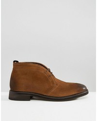 braune Chukka-Stiefel aus Wildleder von Asos